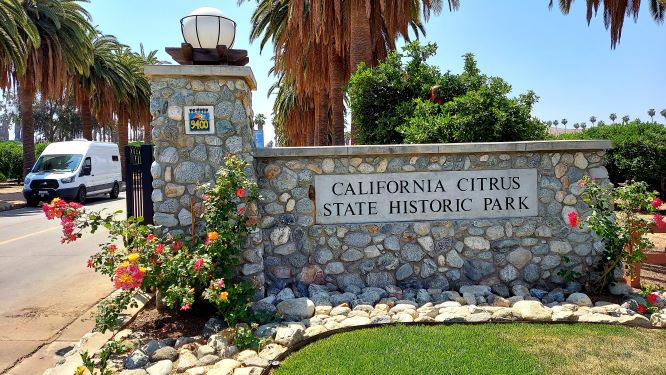 California Citrus State Historic Park Sign